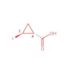 Cyclopropanecarboxylic acid,2-iodo-,(1R,2S)-