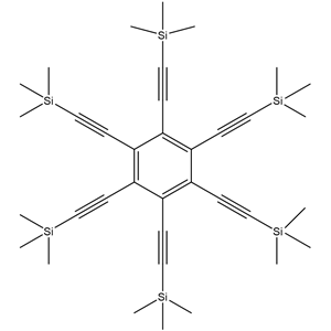 結晶,六(三甲硅基乙炔基)苯, ≥99%