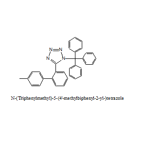 N-(三苯基甲基)-5-(4'-甲基聯苯-2-基)四氮唑