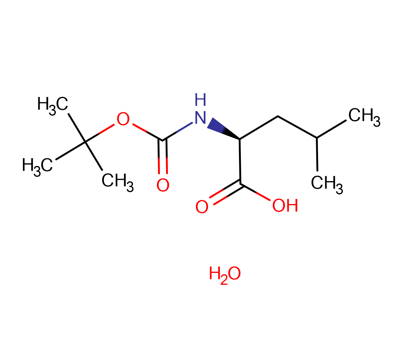 優(yōu)質(zhì) Boc-Leu-OH.H2O N-Boc-L-亮氨酸水合物 大量供應(yīng)