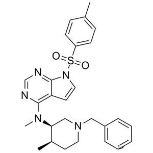 N-((3R,4R)-1-芐基-4-甲基哌啶-3-基)-N-甲基-7-對甲苯磺?；?7H-吡咯并[2,3-d]嘧啶-4-胺