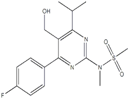 4-(4-氟苯基)-6-異丙基-2-[(N-甲基-N-甲磺酰)氨基]嘧啶-5-甲醇