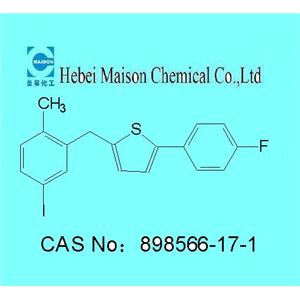 2-(4-氟苯基)-5-[(5-碘-2-甲基苯基)甲基]噻吩