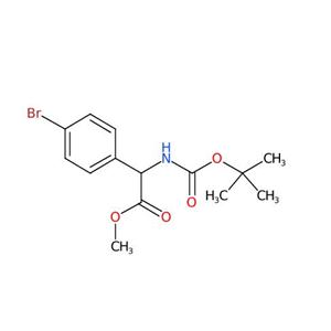 (4-溴苯基)-叔丁氧羰基氨基乙酸甲酯