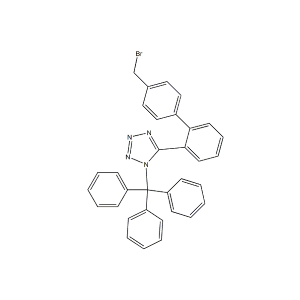 N-(三苯基甲基)-5-(4'-溴甲基聯(lián)苯-2-基)四氮唑