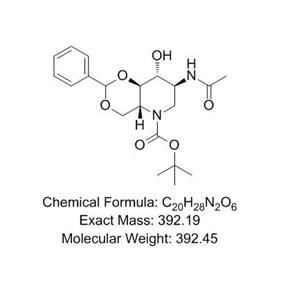 2-乙酰氨基-4,6-O-亞芐基的N-BOC-1,2,5-三脫氧-1,5-亞氨基D葡萄糖醇