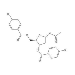 1-氧-乙?；?2-脫氧-3,5-二對氯苯甲?；?D-核糖