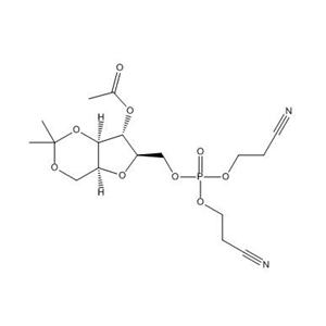 4-O-乙?；?2,5-脫水-1,3-O-異丙亞基-6-[二(2-氰基乙基)磷酰]-D-山梨糖醇