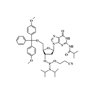 5'-O-(4,4-二甲氧基三苯甲基)-N-異丁?；?2'-脫氧鳥苷-3'-(2-氰基乙基-N,N-二異丙基)亞磷酰胺