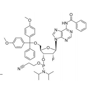 N-苯甲?；?5'-O-[二(4-甲氧基苯基)苯基甲基]-2'-脫氧-2'-氟腺苷 3'-[2-氰基乙基 N,N-二異丙基氨基亞磷酸酯]