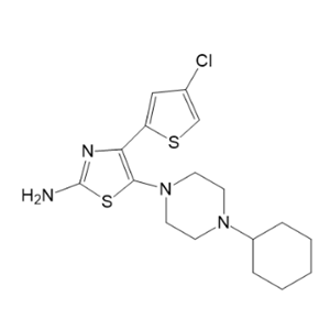 4-（4-氯噻吩-2-基）-5-（4-環(huán)己基哌嗪-1-基）噻唑-2-胺