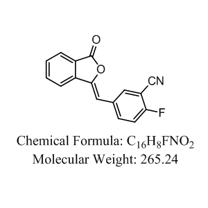 2-氟-5-[(3-氧代-1(3H)-異苯并呋喃亞基)甲基]苯腈