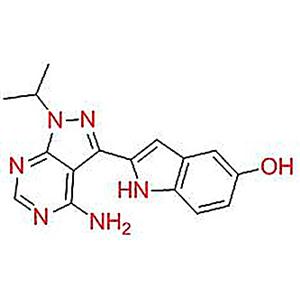 2-(4-氨基-1-異丙基-1H-吡唑并[3,4-D]嘧啶-3-基)-1H-吲哚-5-醇