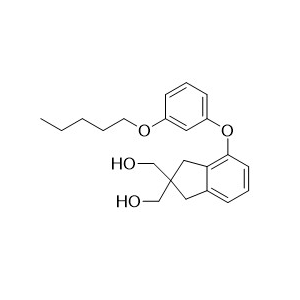 4-（3'-正戊氧基）苯氧基-2，2-二羥甲基-2,3-二氫-1H-茚