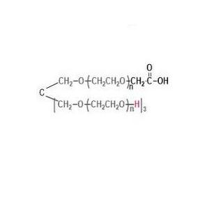 四臂聚乙二醇，三臂羥基一臂羧酸,(HO)3-4-arm-PEG-COOH