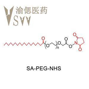 硬脂酸 聚乙二醇 琥珀酰亞胺酯，SA-PEG-NHS，硬脂酸PEG活性脂