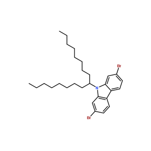 2,7-二溴-9-(1-辛基壬基)-9H-咔唑