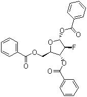 CAS 登錄號：97614-43-2, 2-脫氧-2-氟-1,3,5-三苯甲?；?alpha-D-阿拉伯呋喃糖