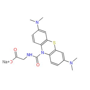 10-(羧甲基氨基羰基)-3,7-雙(二甲氨基)吩噻嗪鈉鹽