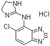 CAS 登錄號：64461-82-1, 鹽酸替扎尼定, 5-氯-N-(4,5-二氫-1H-咪唑-2-基)-2,1,3-苯并噻二唑-4-胺鹽酸鹽