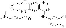 CAS 登錄號：439081-18-2, BIBW 2992, N-[4-[(3-氯-4-氟苯基)氨基]-7-[[(3S)-四氫-3-呋喃基]氧基]-6-喹唑啉基]-4-(二甲基氨基)-2-丁烯酰胺