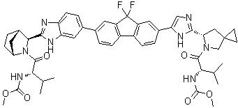 CAS 登錄號(hào)：1256388-51-8, Ledipasvir