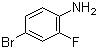 CAS 登錄號(hào)：367-24-8, 4-溴-2-氟苯胺