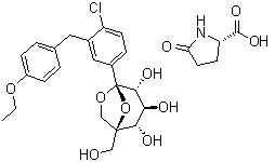 CAS 登錄號(hào)：1210344-83-4, 埃格列凈 L-焦谷氨酸鹽