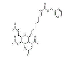 N-[6-[[3,4,6-三-O-乙酰基-2-(乙酰氨基)-2-脫氧-beta-D-吡喃半乳糖基]氧基]己基]氨基甲酸芐酯