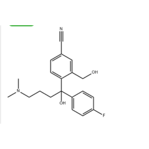 4-(4-二甲胺基-1-對氟苯基-1-羥基丁基)-3-(羥甲基)苯腈