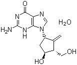 CAS 登錄號：209216-23-9, 恩替卡韋一水合物, 9-(4-羥基-3-羥甲基-2-亞甲基環(huán)戊-1-基)鳥嘌呤水合物