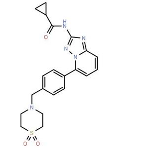 N-[5-[4-[(1,1-二氧代-4-硫代嗎啉基)甲基]苯基][1,2,4]