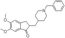 CAS 登錄號(hào)：120014-06-4, 多奈哌齊, 1-芐基-4-[(5,6-二甲氧基茚滿酮-2-基)甲基]哌啶