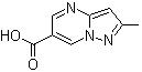 CAS 登錄號(hào)：739364-95-5, 2-甲基-吡唑并[1,5-a]嘧啶-6-羧酸