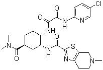 CAS 登錄號(hào)：480449-70-5, 伊多塞班, N-(5-氯-2-吡啶基)-N'-[(1S,2R,4S)-4-[(二甲基氨基)甲酰基]-2-[[(4,5,6,7-四氫-5-甲基噻唑并[5,4-c]吡啶-2-基)甲酰]氨基]環(huán)己基]乙二酰胺