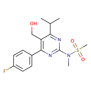 4-(4-氟苯基)-6-異丙基-2-[(N-甲基-N-甲磺酰)氨基]嘧啶-5-甲醇