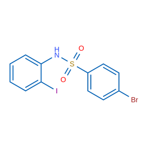 Benzenesulfonamide, 4-bromo-N-(2-iodophenyl)-