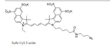 2382994-65-0 Sulfo-Cyanine5.5 azide 磺化Cy5.5-疊氮