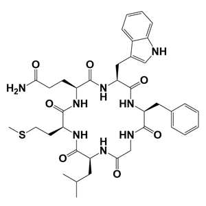 NK-2受體拮抗劑多肽L 659877