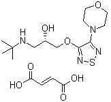 CAS 登錄號(hào)：26921-17-5, (S)-馬來酸噻嗎洛爾, (S)-3-[3-(叔丁基氨基)-2-羥基丙氧基]-4-嗎啉基-1,2,5-噻二唑馬來酸鹽