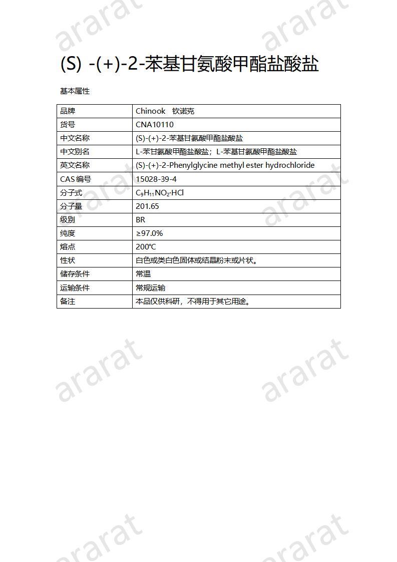 CNA10110 (S)-(+)-2-苯基甘氨酸甲酯鹽酸鹽_01.jpg