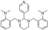 CAS 登錄號：500579-04-4, 2,2'-[[二氫-2-(4-吡啶基)-1,3(2H,4H)-嘧啶二基]二(亞甲基)]二[N,N-二甲基苯胺]