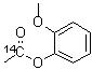 CAS 登錄號(hào)：15212-03-0, 鄰甲氧基苯酚乙酸酯-1-<sup>14</sup>C