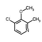 CAS 登錄號：107512-34-5， 4-氯-3-甲氧基-2-甲基吡啶