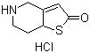 CAS 登錄號：115473-15-9, 5,6,7,7a-四氫噻吩并[3,2-c]吡啶-2(4H)-酮鹽酸鹽