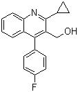 CAS 登錄號：121660-11-5, 2-環(huán)丙基-4-(4-氟苯基)-3-喹啉甲醇