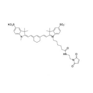 2242791-82-6，磺酸Cy5標(biāo)記馬來酰亞胺，Sulfo-Cyanine5 maleimide