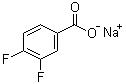 CAS 登錄號(hào)：522651-44-1, 3,4-二氟苯甲酸鈉鹽