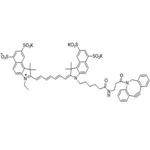 Sulfo-Cyanine7.5 DBCO，磺酸基-花青素Cy7.5 二苯并環(huán)辛炔