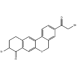 1438383-89-1,9-溴-3-(2-溴乙酰基)-10,11-二氫-5H-二苯并(C,G) CHROMEN-8(9H)-酮